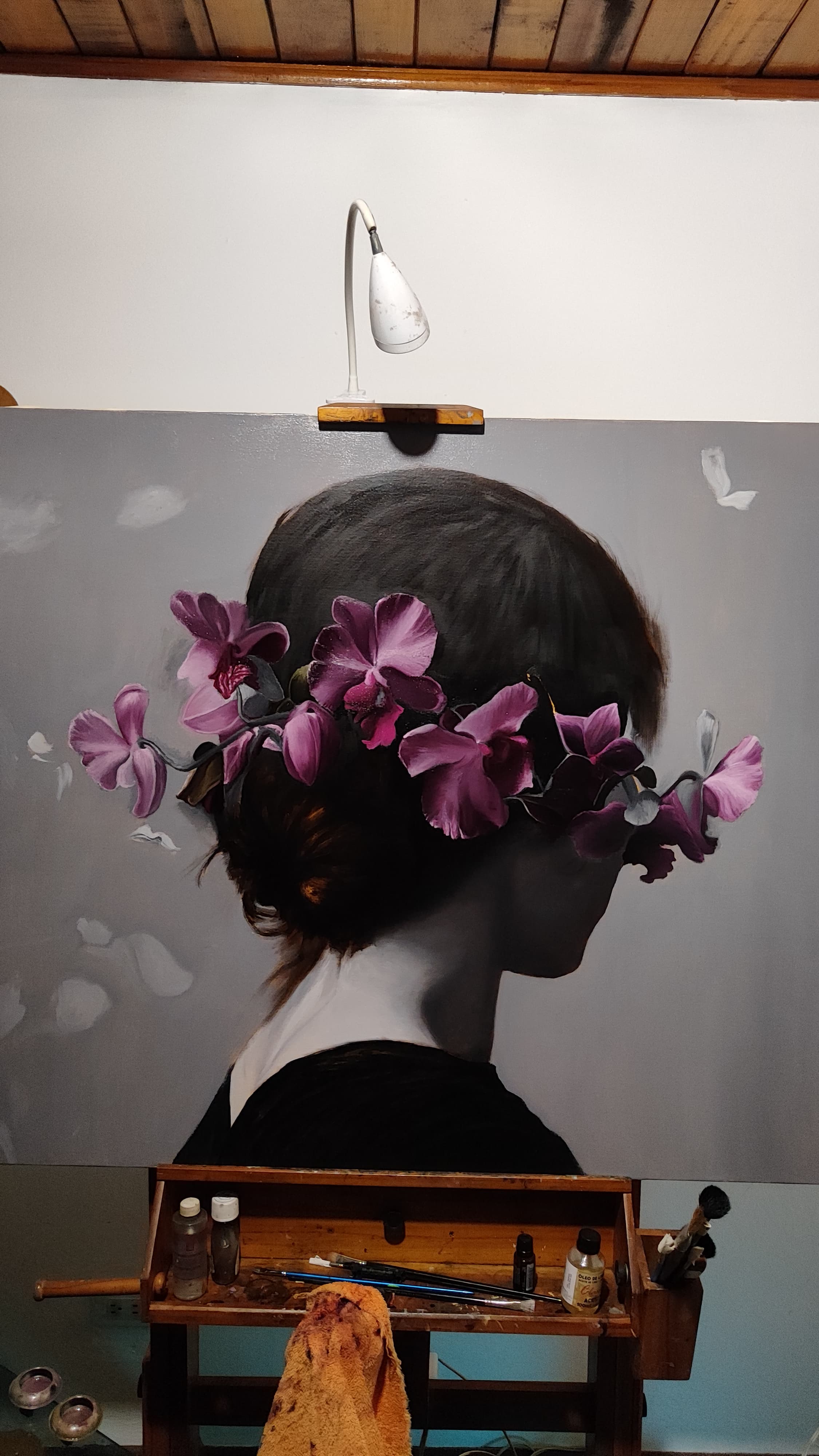Painting process of Epifanía