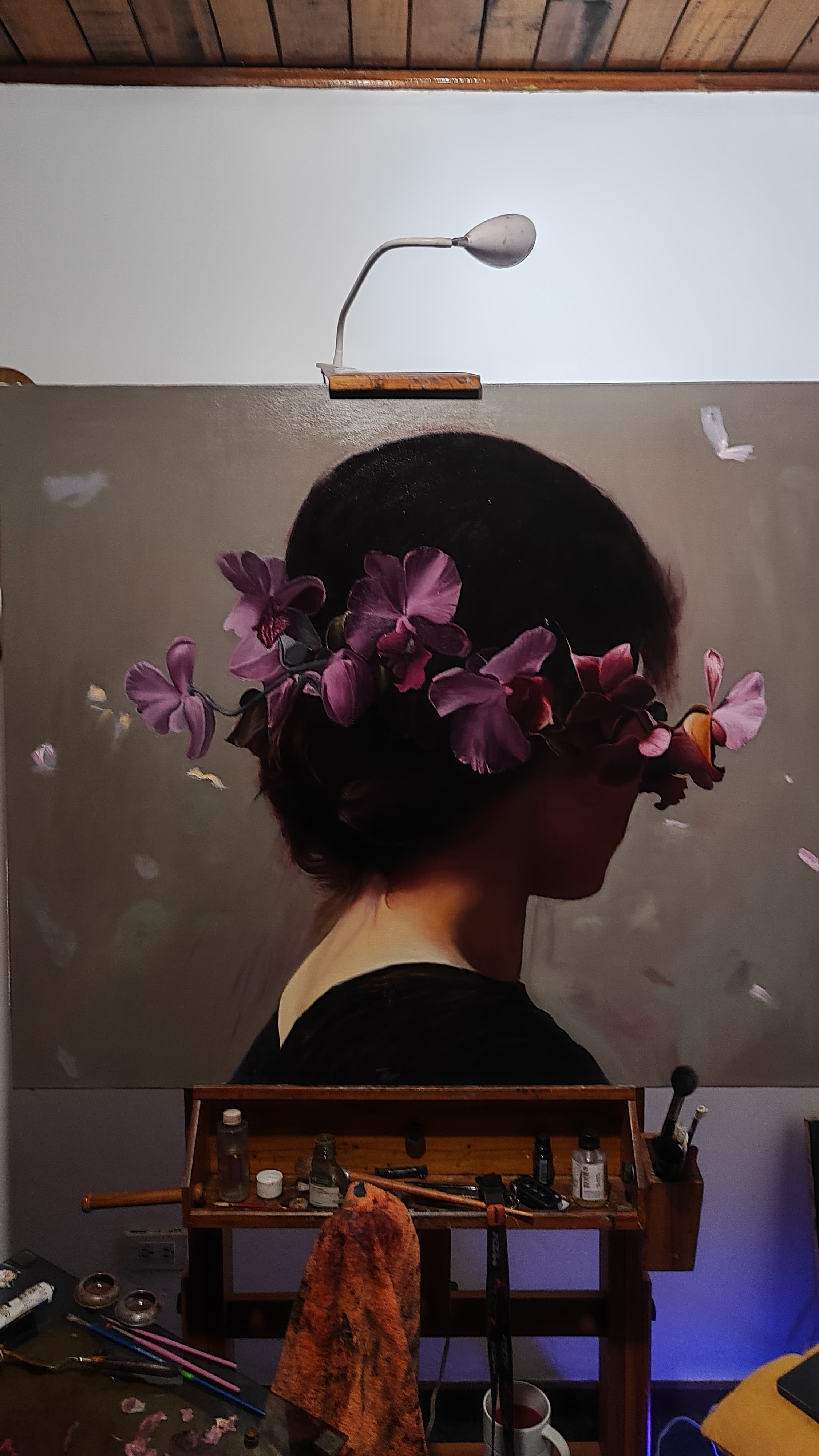 Advanced painting stage of Epifanía