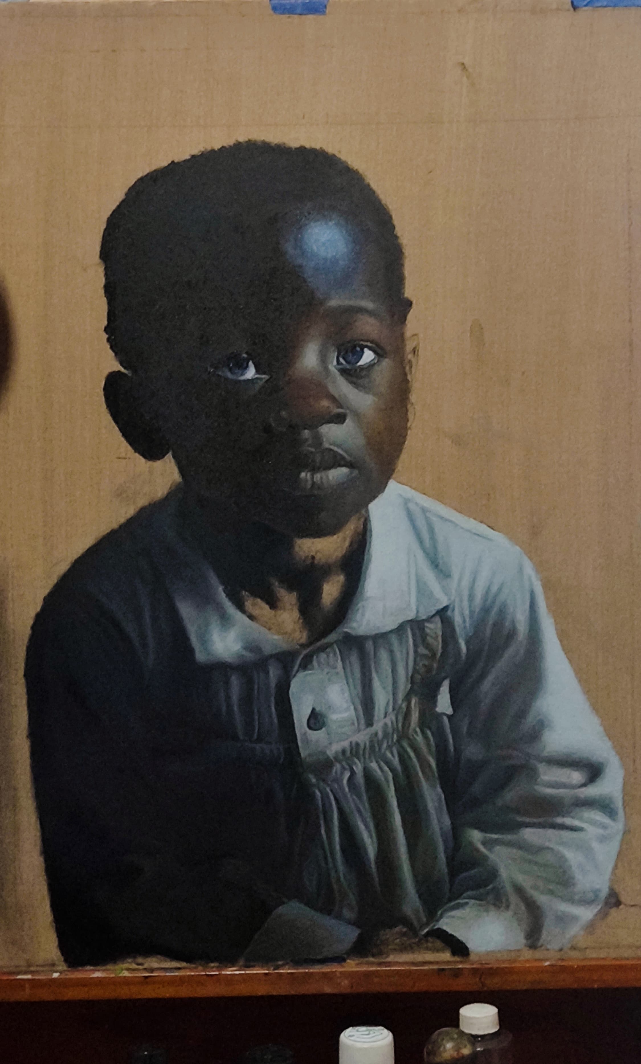 Painting process of El Misionero