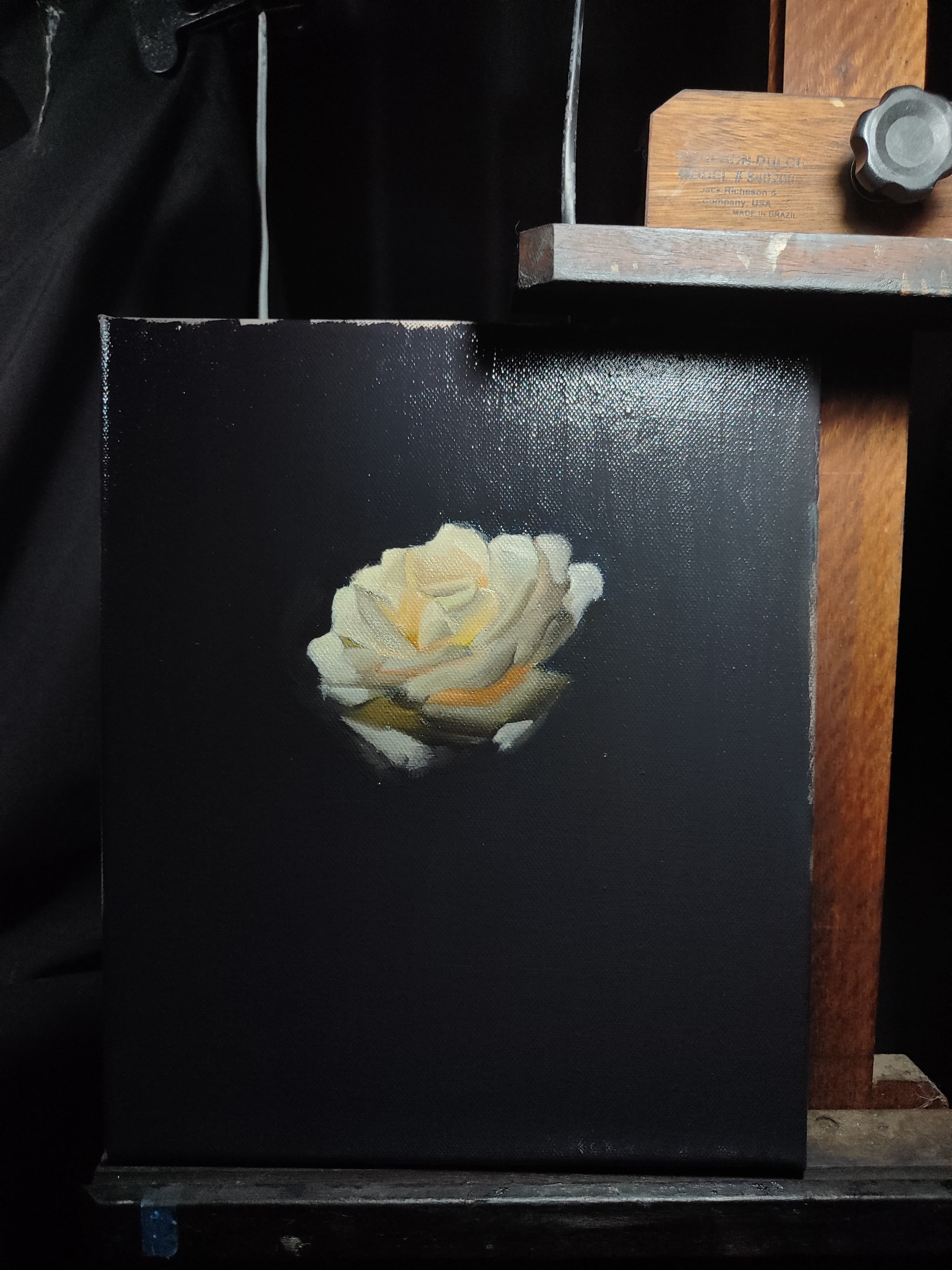 Later painting stage of Rose